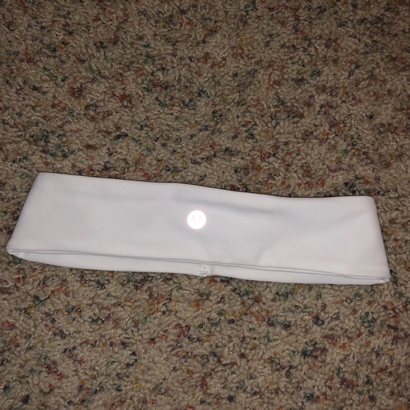 Brand new lululemon white headband - Picture 2 of 5
